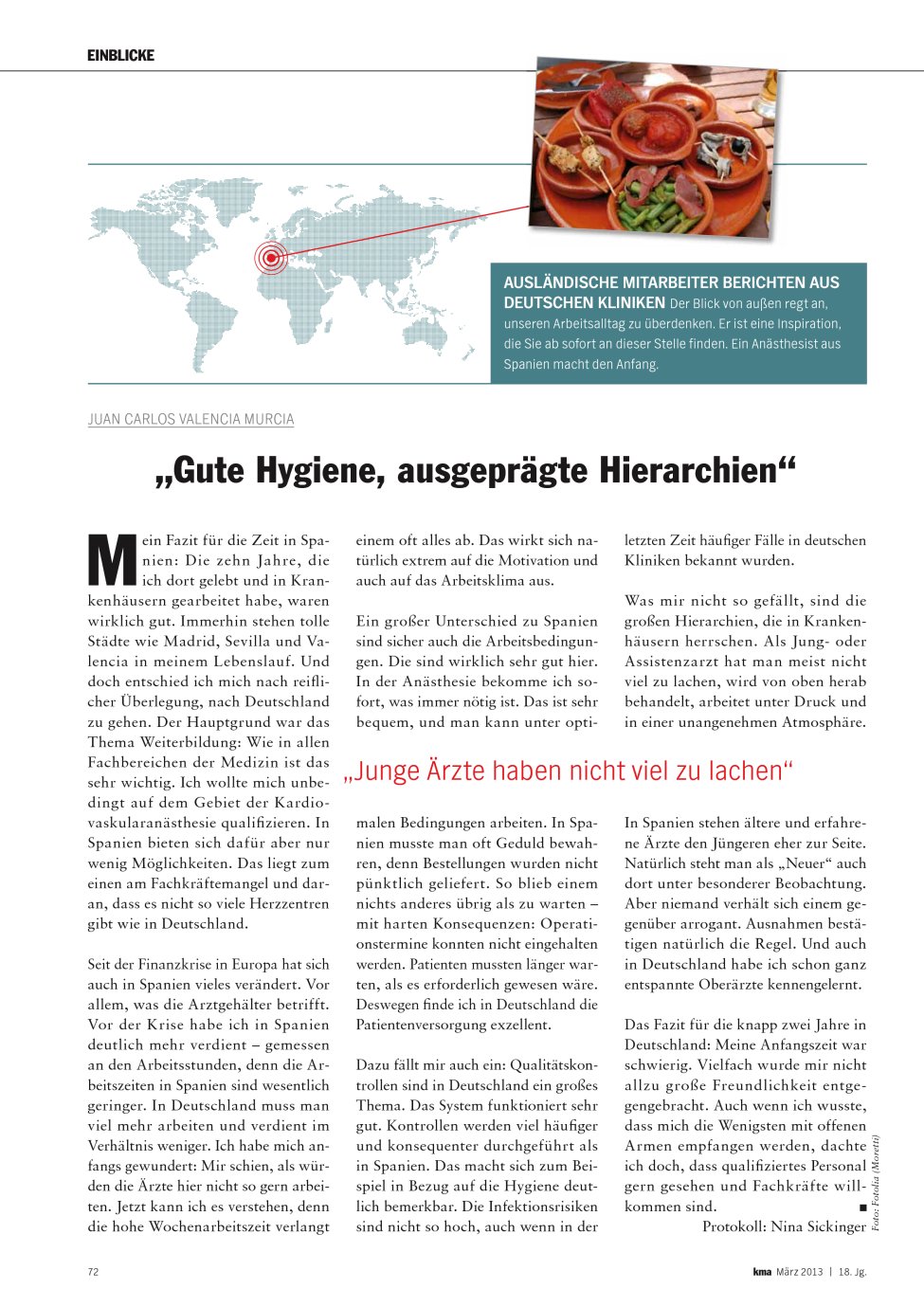 Vorschauseite 1: „Gute Hygiene, ausgeprägte Hierarchien“