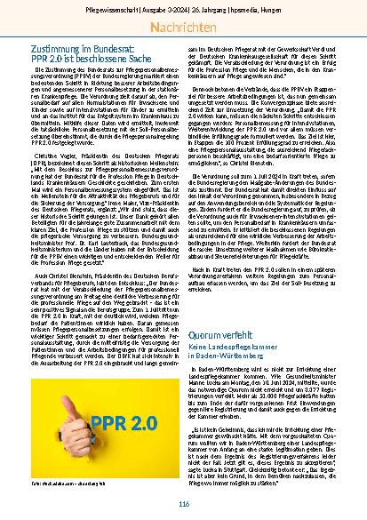 Vorschauseite 6: Pflegewissenschaft 3-2024