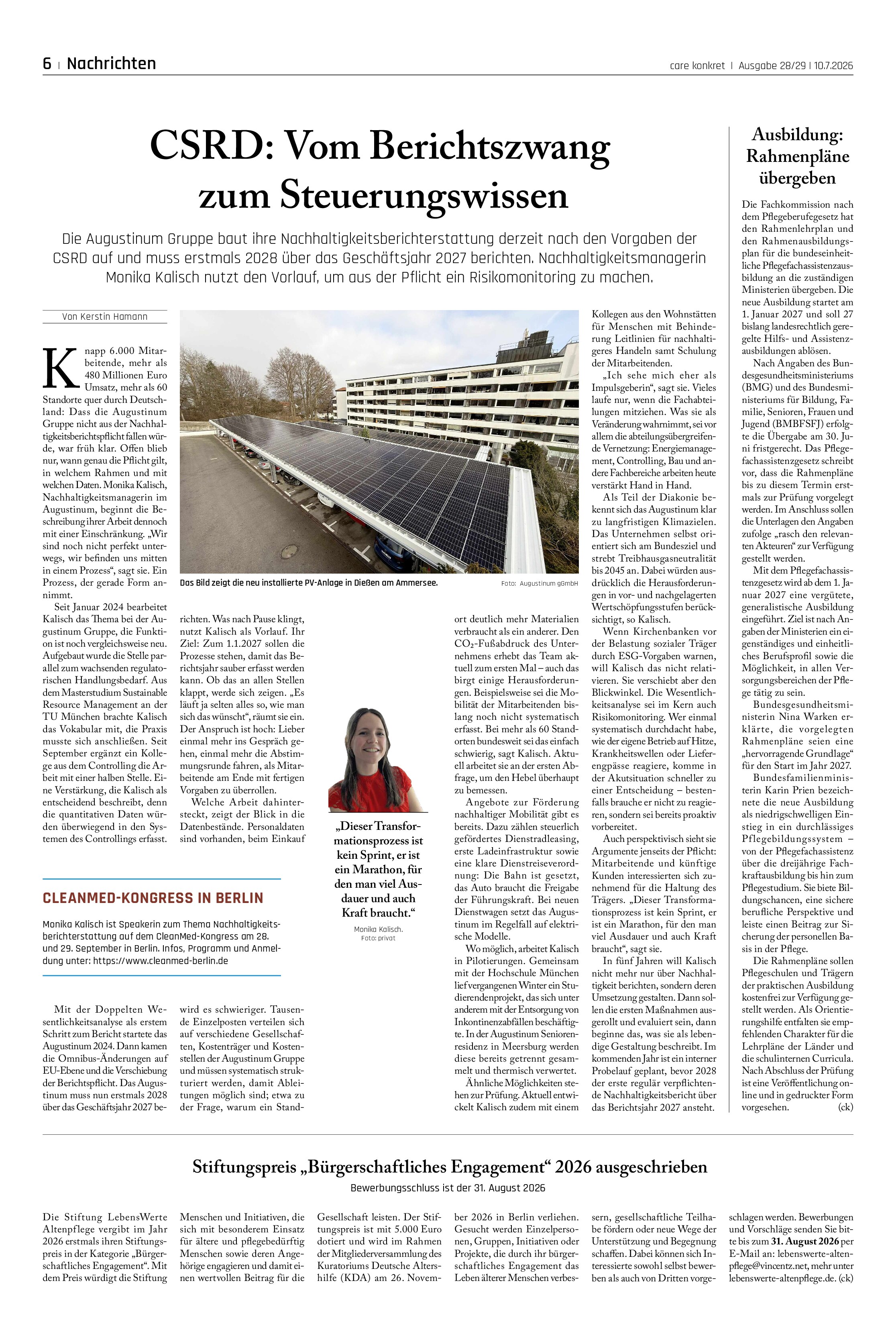 Vorschauseite 1: CSRD: Vom Berichtszwang zum Steuerungswissen