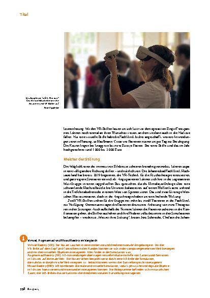 Vorschauseite 5: Eintauchen in virtuelle Welten