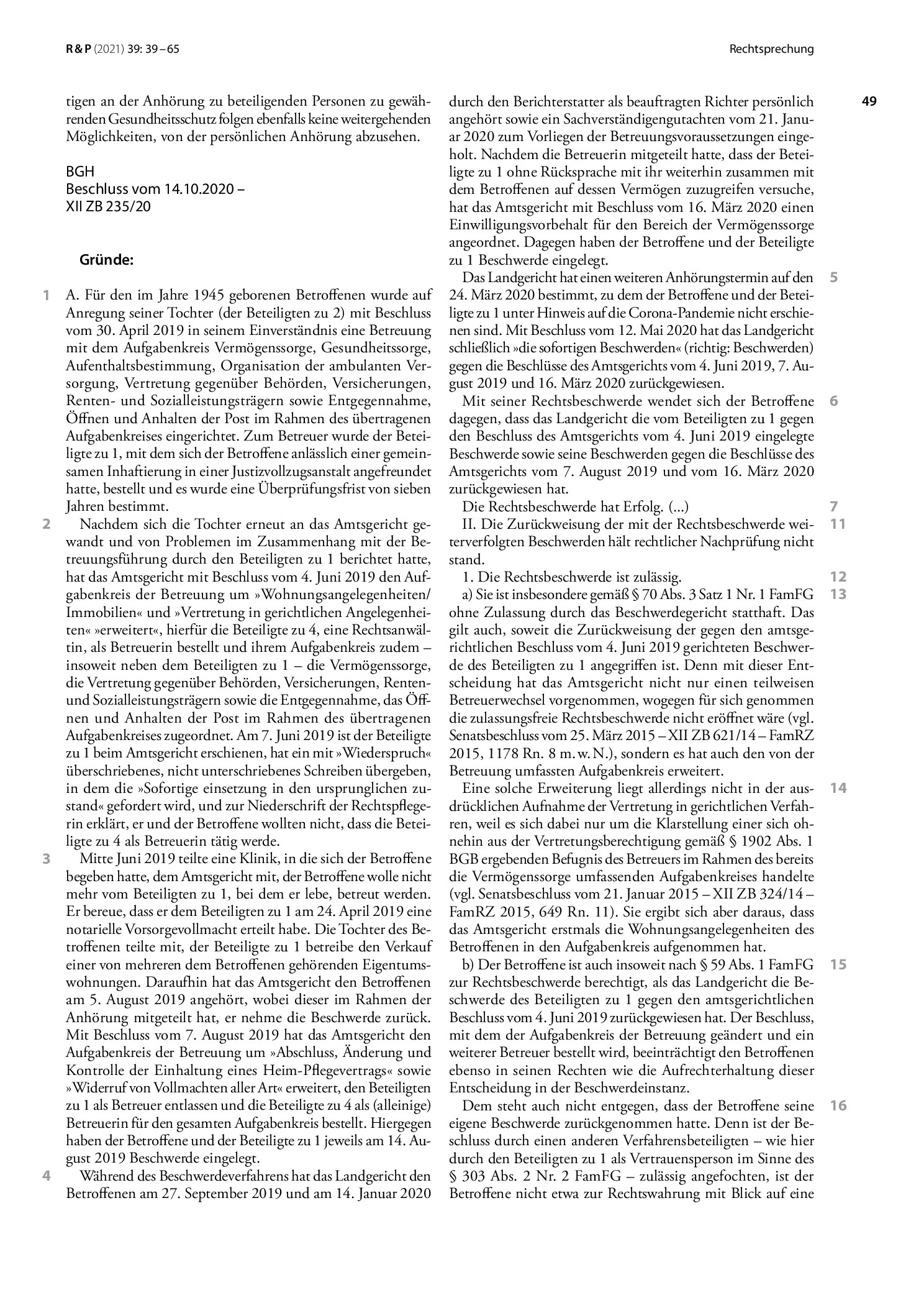 Vorschauseite 3: Zwangsbehandlung bei fehlendem beachtlichen Willen nach § 1901 a BGB