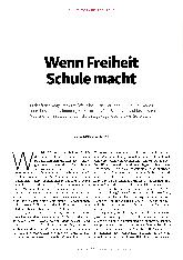 Vorschauseite 1: Wenn Freiheit Schule macht