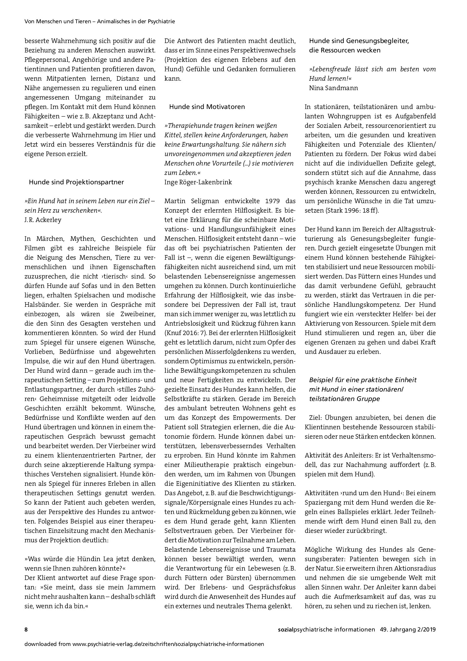 Vorschauseite 5: Tiergestützte Aktivitäten: Der Co-Therapeut auf vier Beinen in ambulanten und stationären psychiatrischen Einrichtungen