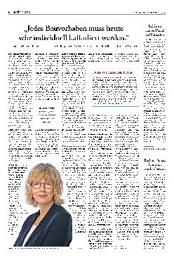Vorschauseite 1: „Jedes Bauvorhaben muss heute sehr individuell kalkuliert werden.“