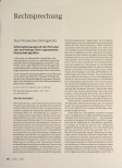 Vorschauseite 1: Rechtsprechung: Zum Personalvertretungsrecht