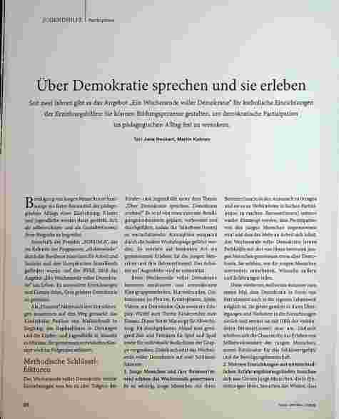 Vorschauseite 1: Über Demokratie sprechen und sie erleben