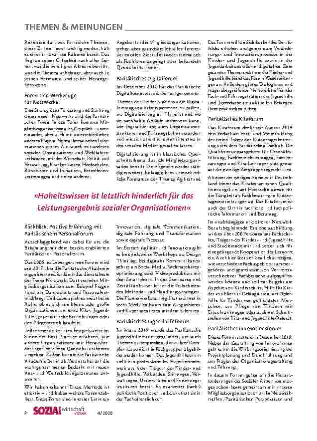 Vorschauseite 2: Verbandspolitik: Neue Netzwerke knüpfen