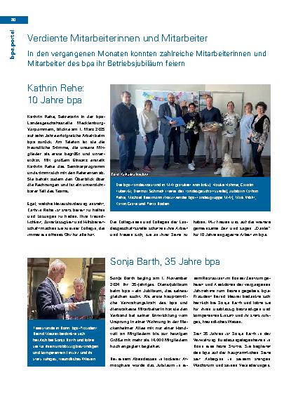 Vorschauseite 2: bpa. Portal Verdiente Mitarbeiterinnen und Mitarbeiter;