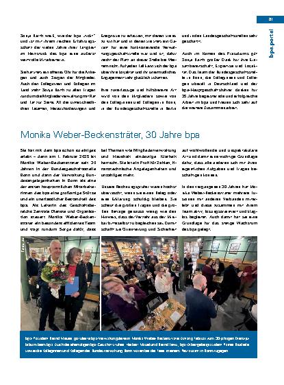 Vorschauseite 3: bpa. Portal Verdiente Mitarbeiterinnen und Mitarbeiter;