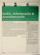 Vorschauseite 1: GuKG, Arbeitsrecht & Anstaltsrecht