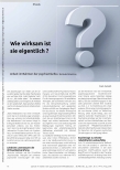 Vorschauseite 1: Wie wirksam ist sie eigentlich? Arbeit im Rahmen der psychiatrischen Rehabilitation.