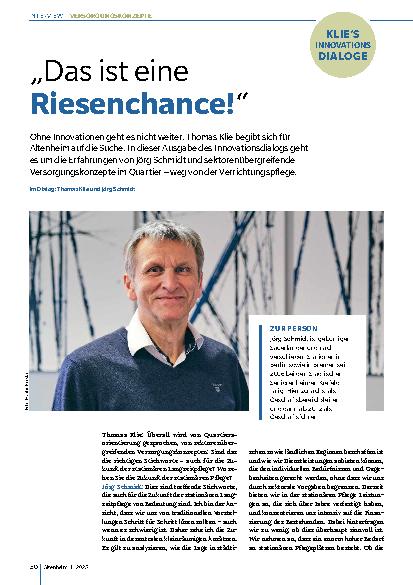 Vorschauseite 1: „Das ist eine Riesenchance!“