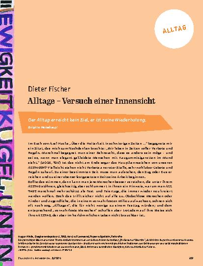 Vorschauseite 2: Alltägliche – Versuch einer Innensicht