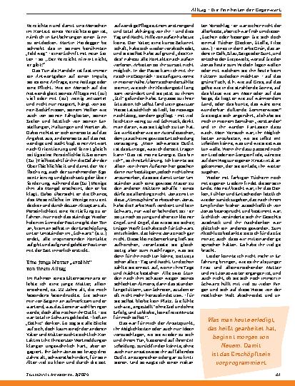 Vorschauseite 4: Alltägliche – Versuch einer Innensicht