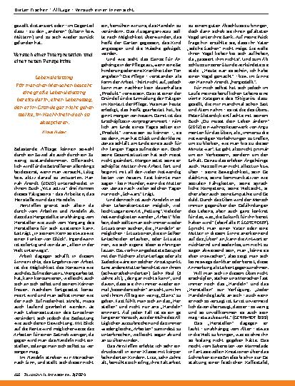 Vorschauseite 5: Alltägliche – Versuch einer Innensicht
