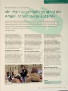 Vorschauseite 1: "In der Langzeitpflege steht die Ampel schon lange auf Rot."