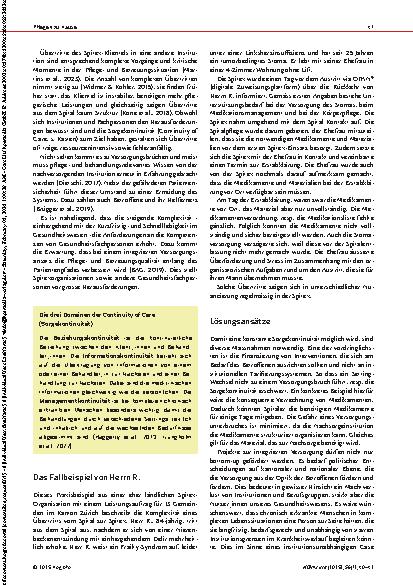 Vorschauseite 2: Übertritte in die Spitex – Herausforderungen und Chancen Gelingende integrierte Versorgung zwischen den Versorgungssettings
