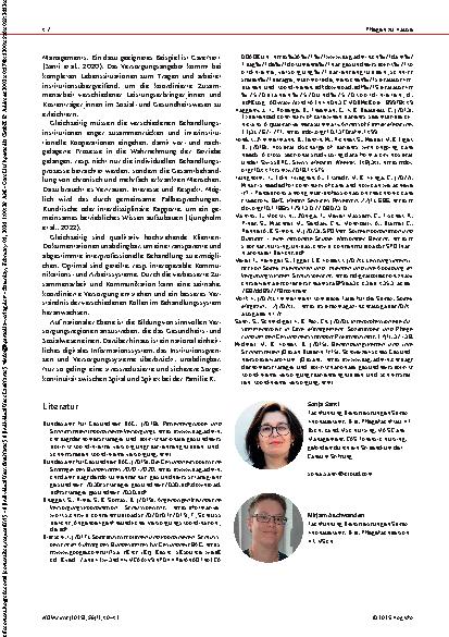 Vorschauseite 3: Übertritte in die Spitex – Herausforderungen und Chancen Gelingende integrierte Versorgung zwischen den Versorgungssettings