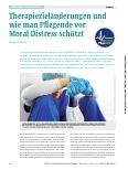Vorschauseite 1: Therapiezieländerungen und wie man Pflegende vor Moral Distress schützt