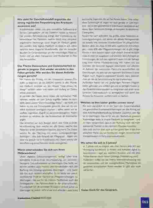 Vorschauseite 2: „Reibungslose Koordination von Versorgungskapazitäten“