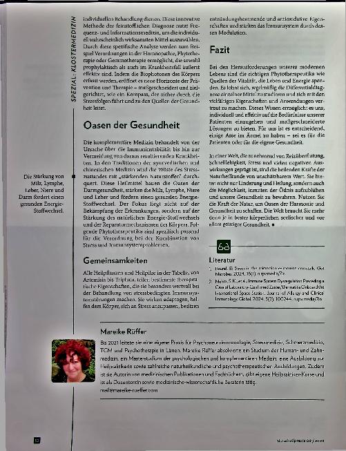 Vorschauseite 5: In der Stress-Wüste: Die Naturheilkunde als grüne Oase des Immunsystems
