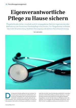 Vorschauseite 1: Eigenverantwortliche Pflege zu Hause sichern