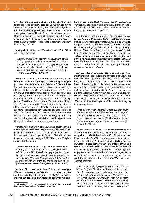 Vorschauseite 5: Die ersten Pflegedirektor*innen: Eine Balance zwischen Legitimation und Anerkennung