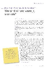 Vorschauseite 1: Wer sind wir und wenn ja, wie viele?