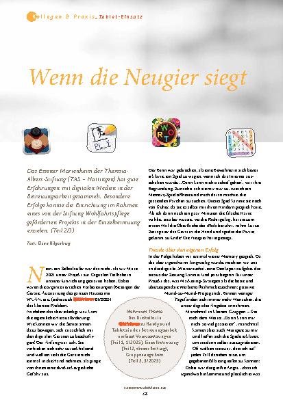 Vorschauseite 1: Wenn die Neugier siegt