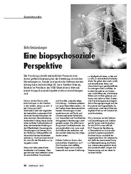 Vorschauseite 1: Stille Entzündungen Eine biopsychosoziale Perspektive