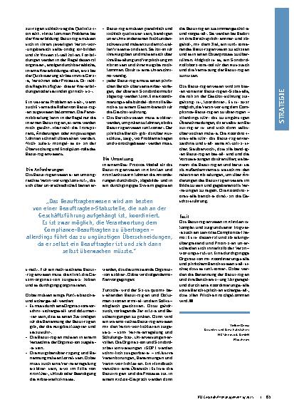 Vorschauseite 2: Klinik im Griff Compliance-Strategie für das Beauftragtenwesen