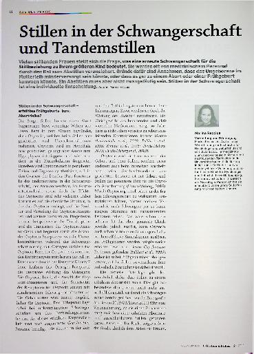 Vorschauseite 1: Stillen in der Schwangerschaft und Tandemstillen