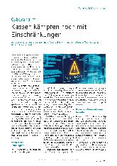 Vorschauseite 1: Cyberangriff: Kassen kämpfen noch mit Einschränkungen