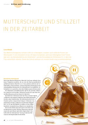 Vorschauseite 1: Mutterschutz und Stillzeit in der Zeitarbeit