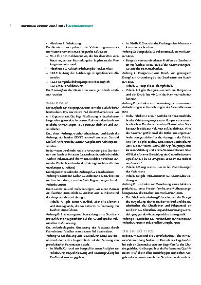 Vorschauseite 3: Neues aus dem Normenwerk Routinekontrolle und Validierung von Sterilisationsprozessen