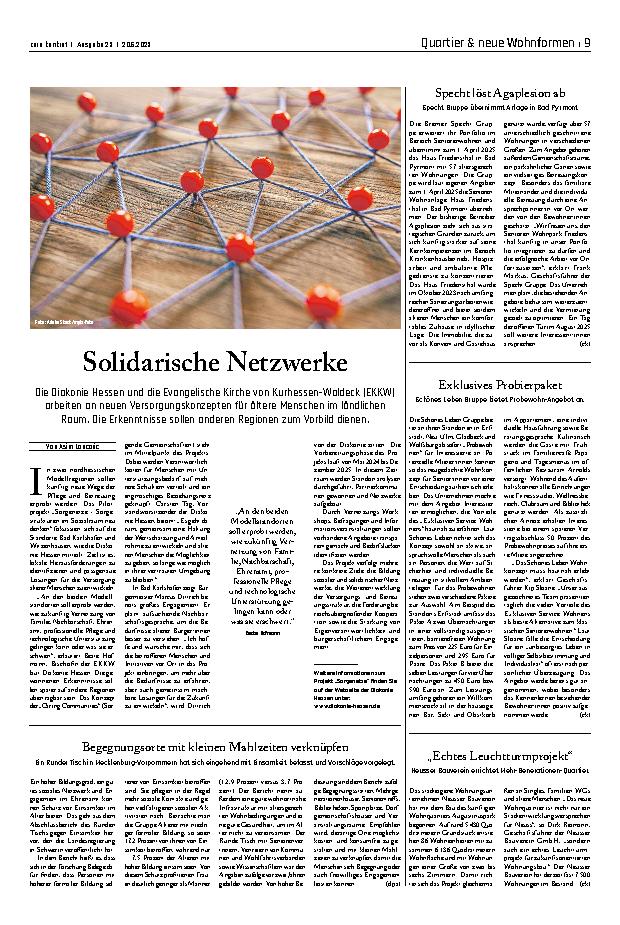 Vorschauseite 1: Solidarische Netzwerke