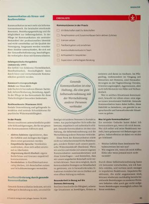 Vorschauseite 2: Die eigene Resilienz stärken Durch gesundes Kommunizieren im pflegerischen Kontext