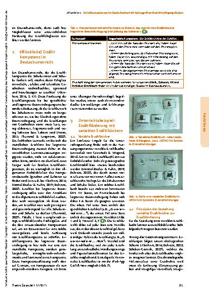 Vorschauseite 2: Erzählkompetenzen im Deutschunterricht bei kognitiver Beeinträchtigung fördern