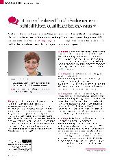 Vorschauseite 1: "Herausfordernd fand ich die unterschiedlichen Qualifikationsniveaus."