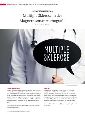 Vorschauseite 1: Multiple Sklerose in der Magnetresonanztomografie