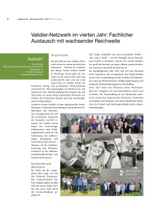 Vorschauseite 1: Validier-Netzwerk im vierten Jahr: Fachlicher Austausch mit wachsender Reichweite