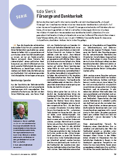 Vorschauseite 1: Fürsorge und Dankbarkeit