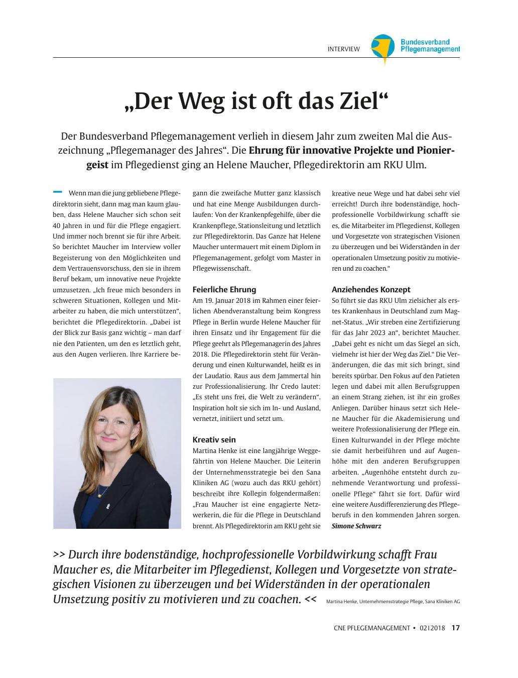 Vorschauseite 1: ?Der Weg ist oft das Ziel?