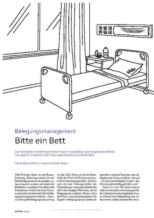 Vorschauseite 1: Belegungsmanagement Bitte ein Bett