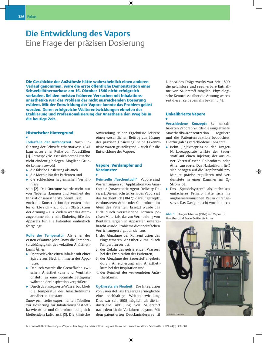 Vorschauseite 1: Die Entwicklung des Vapors – Eine Frage der präzisen Dosierung