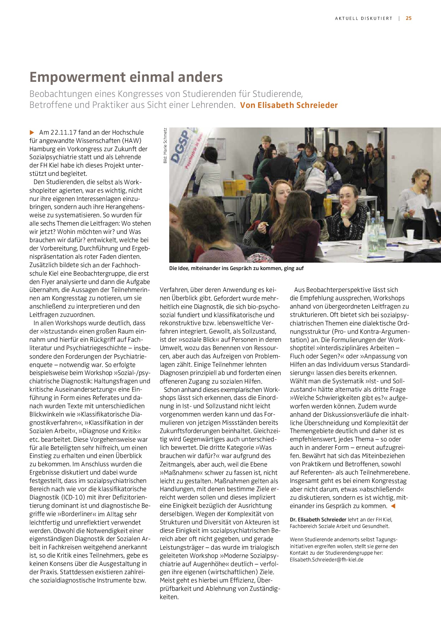 Vorschauseite 1: Empowerment einmal anders