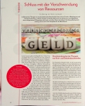 Vorschauseite 1: Schluss mit der Verschwendung von Ressourcen.