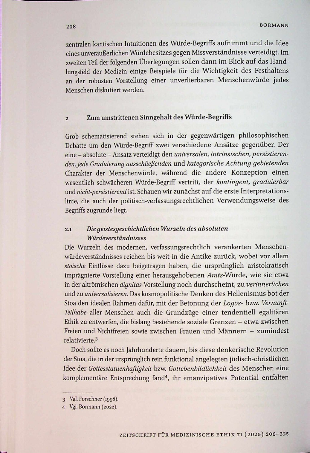 Vorschauseite 3: Der Anspruch der Menschenwürde und ihre Bedeutung für die medizinische Praxis