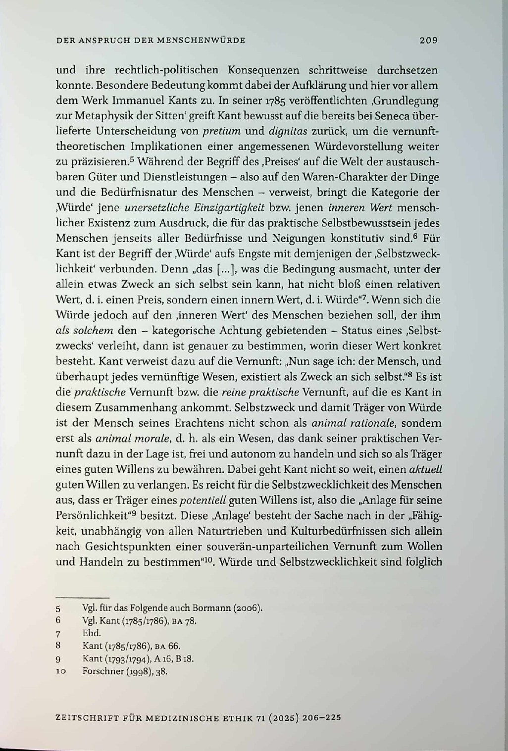 Vorschauseite 4: Der Anspruch der Menschenwürde und ihre Bedeutung für die medizinische Praxis
