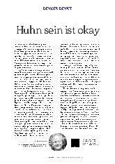 Vorschauseite 1: Huhn sein ist okay.